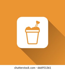 Sand bucket icon
