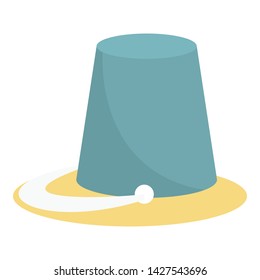Sand bucket icon. Flat illustration of sand bucket vector icon for web design