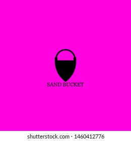 sand bucket icon sign signifier vector