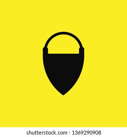 sand bucket icon vector