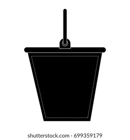 sand bucket isolated icon