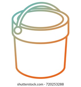 sand bucket isolated icon