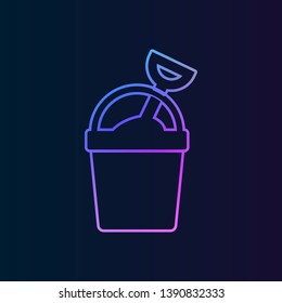 Sand bucket nolan icon. Simple thin line, outline vector of Summer icons for UI and UX, website or mobile application