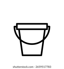 Sand bucket - vector icon