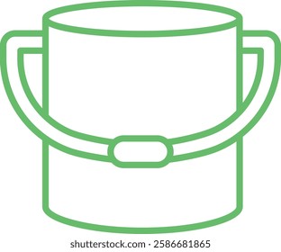 Sand Bucket vector icon. Can be used for printing, mobile and web applications.