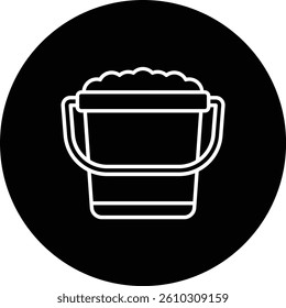 Sand Bucket vector icon. Can be used for printing, mobile and web applications.