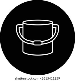 Sand Bucket vector icon. Can be used for printing, mobile and web applications.