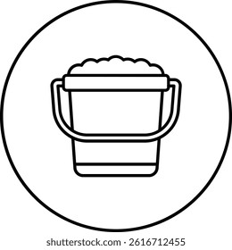 Sand Bucket vector icon. Can be used for printing, mobile and web applications.