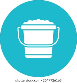 Icono de Vector de cubo de arena. Se puede utilizar para aplicaciones de impresión, móviles y de Web.