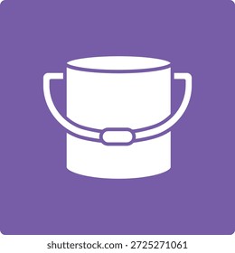 Icono de Vector de cubo de arena. Se puede utilizar para aplicaciones de impresión, móviles y de Web.