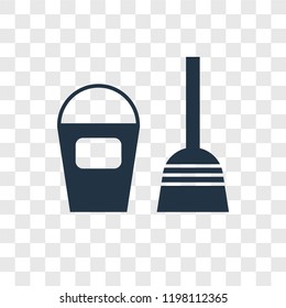 Sand bucket vector icon isolated on transparent background, Sand bucket transparency logo concept