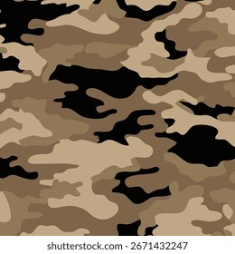 Textura de plano de fundo de design de padrão de camuflagem de areia