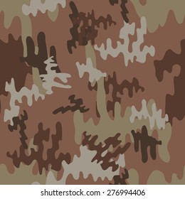 sand camouflage pattern seamless background Vector Illustration