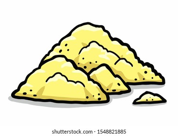sand / cartoon vector and illustration, hand drawn style, isolated on white background.