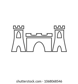 Sand castle icon