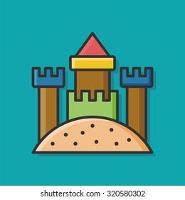 sand castle icon
