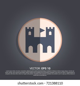 Sand castle icon