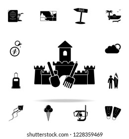 sand castle icon. Beach holidays icons universal set for web and mobile