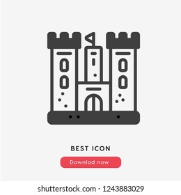 sand castle icon vector