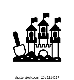 Sand Castle icon in vector. Illustration