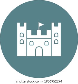 Sand Castle Icon vector image. Can be used for Summer and Holidays. Suitable for mobile apps, web apps and print media.