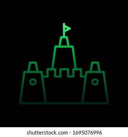 Sand castle nolan icon. Simple thin line, outline vector of Summer icons for ui and ux, website or mobile application