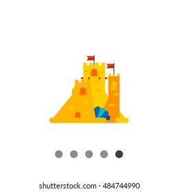 Sand Castle Vector Icon