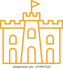 Icono vector Castillo de arena. Se puede usar para imprimir, móviles y aplicaciones web.