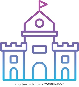 Sand Castle vector icon. Can be used for printing, mobile and web applications.