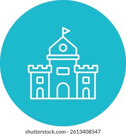Sand Castle vector icon. Can be used for printing, mobile and web applications.