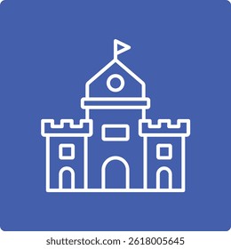 Sand Castle vector icon. Can be used for printing, mobile and web applications.