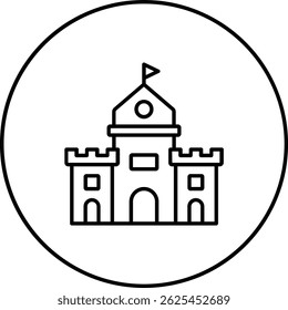 Sand Castle vector icon. Can be used for printing, mobile and web applications.