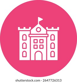 Ícone do vetor Castelo de Areia. Pode ser usado para impressão, aplicativos móveis e da Web.