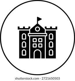 Icono de Vector de Sand Castle. Se puede utilizar para aplicaciones de impresión, móviles y de Web.