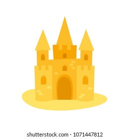 Sand Castle. Vector illustration