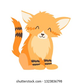 Sand cat icon vector illustration. Cartoon style partridge mammals, isolated on a white background