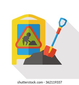 sand cement flat icon