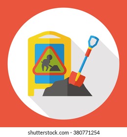 sand cement flat icon