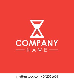 Sand Clock Company Vector Logo Template