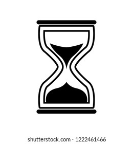 Sand clock cursor - vector icon without  fill