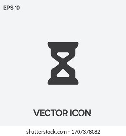 Reloj de arena , ilustración de icono del vector de historial. Ui/Ux. Calidad superior.