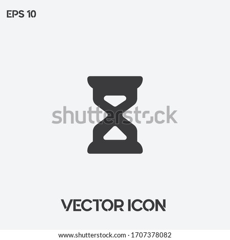 Sand clock , history vector icon illustration. Ui/Ux. Premium quality.