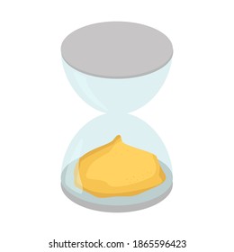 Sand clock. Hourglass icon. Sandglass vector illustration design
