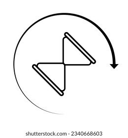sand clock hourglass icon vector illustration eps 