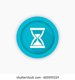 sand clock, hourglass icon, vector symbol