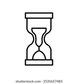 sand clock icon Flat logo isolated symbol