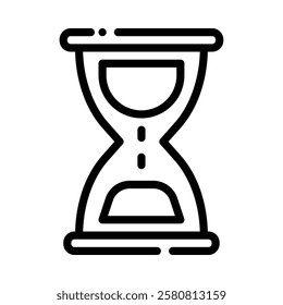 Sand Clock icon illustration in line style. Perfect for website mobile app presentation. Suitable for any user interface and user experience