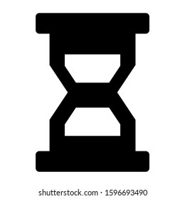 sand clock icon isolated sign symbol vector illustration - high quality black style vector icons
