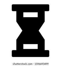 sand clock icon isolated sign symbol vector illustration - high quality black style vector icons
