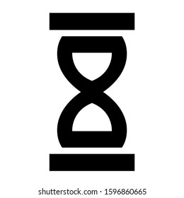 sand clock icon isolated sign symbol vector illustration - high quality black style vector icons
